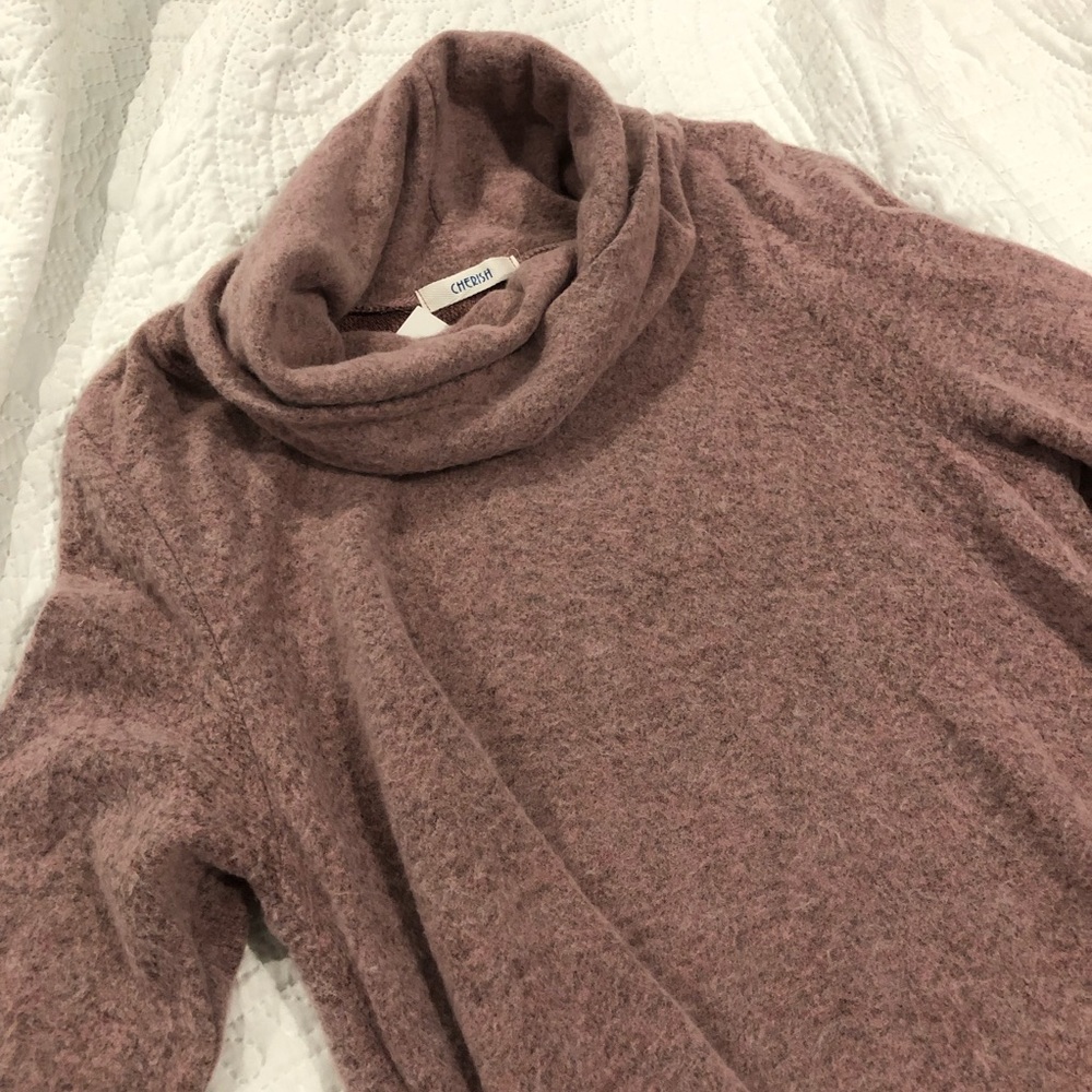 Cowl Neck Sweater Dress